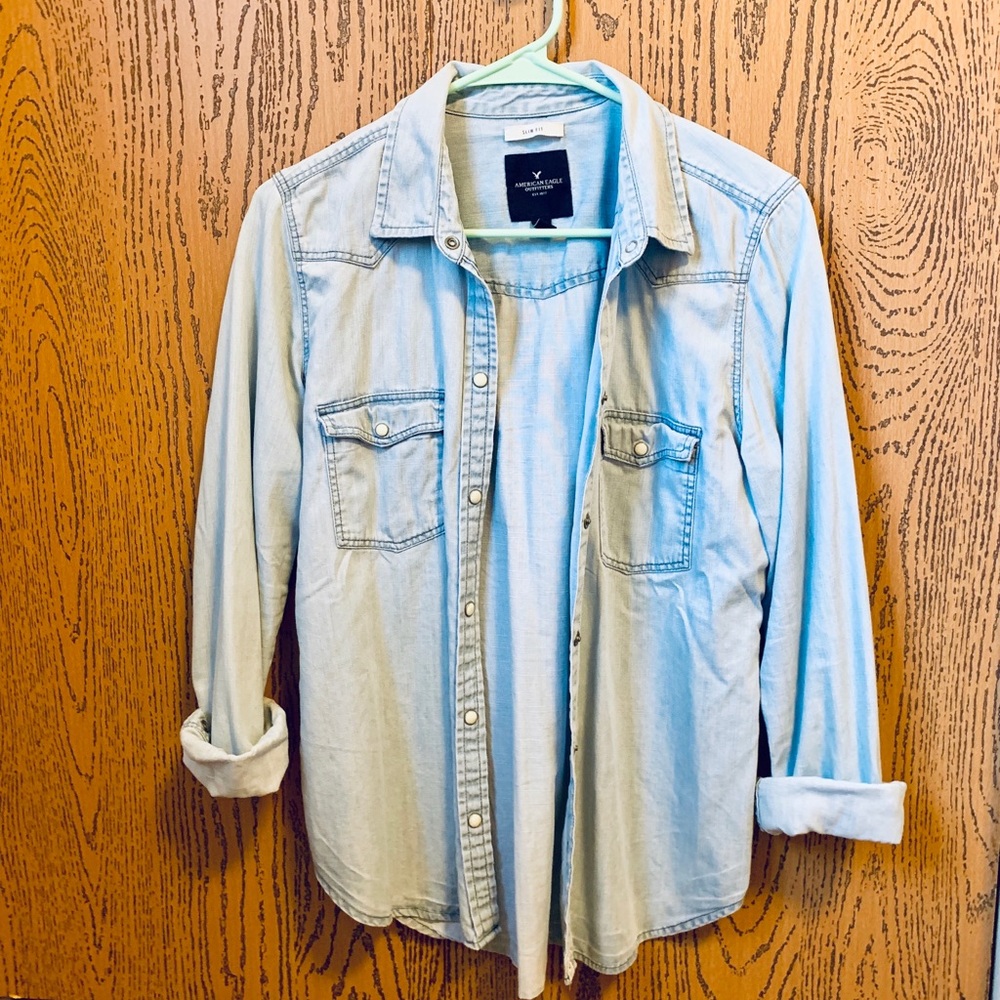 Button down denim jacket